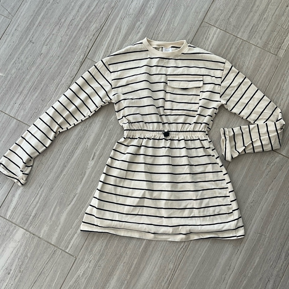 Zara girls striped dress size 11/12